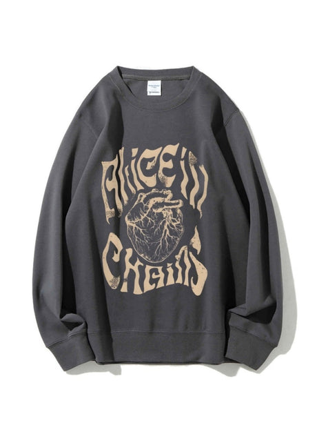 Rock And Roll Printed Sweatshirt
