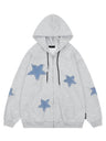 Liber Autumn Women's Zipper Geometric Patterns Sweatshirts&Hoodies
