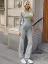 Long-sleeved Tops Tight Trousers High Waist Leisure Workplace Two-piece Suit