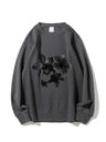 Flower Head Printed Sweatshirt