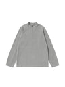 Liber Autumn Neutral wear Zipper decoration Solid Color T-shirts