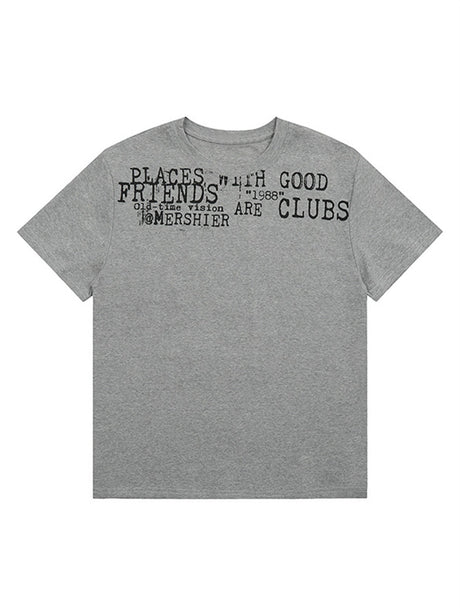 Liber Summer Women's Printed Letter T-shirts