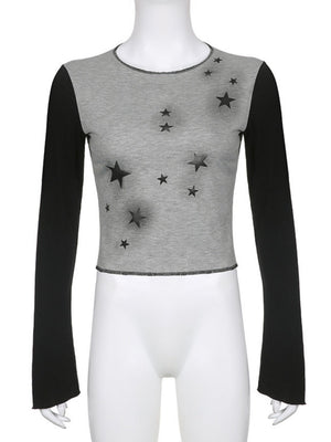 Liber Autumn Women's Printed Star T-shirts