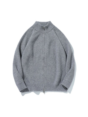 Minimalist Style Leisure Loose Stand Collar Cardigans