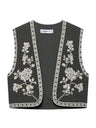 Liber European and American style Women's Embroidered Pattern Vests