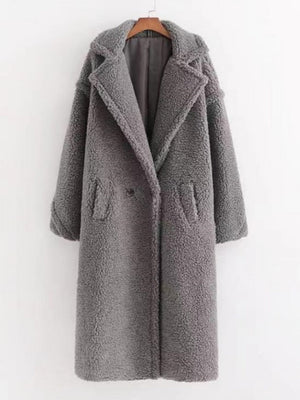 Thickened Warm Long-sleeved Long Coat