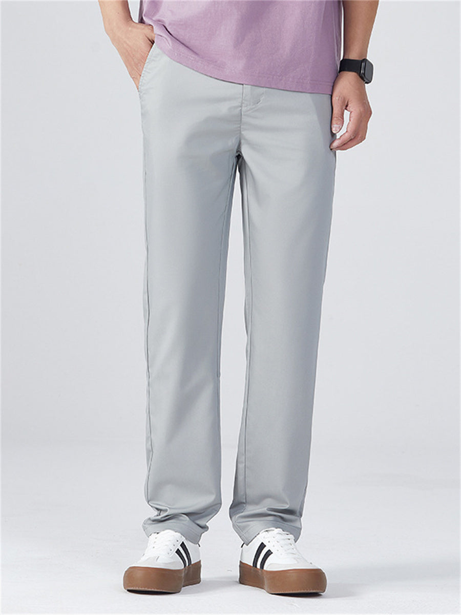 Liber Spring Men's Pocket decoration Solid Color Pants