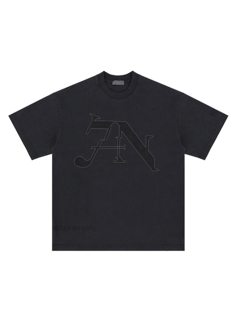 Liber Summer Men's Printed Letter T-shirts