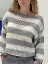 Stripes Crew Neck Sweaters