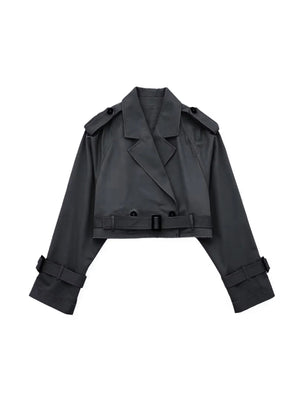 Liber Autumn Women's Buttons Trench Coats