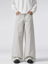 A-shaped Twill Cotton Cleanfit Wide-leg All-match Pants