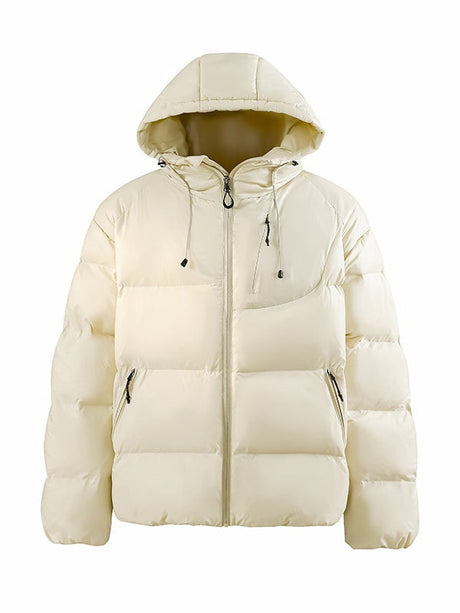 Light Outdoor Thickening Keep Warm Hooded Cotton Clothes Coat