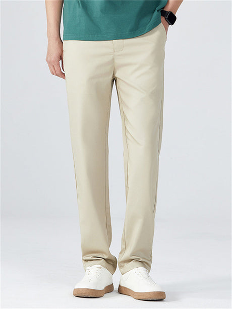 Liber Spring Men's Pocket decoration Solid Color Pants