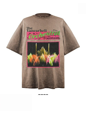 Liber Summer Neutral Printed Pattern T-shirts