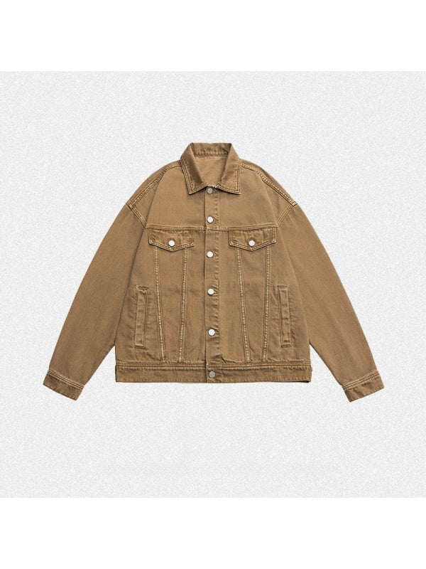 Liber Summer Neutral wear Pocket decoration Solid Color Jackets