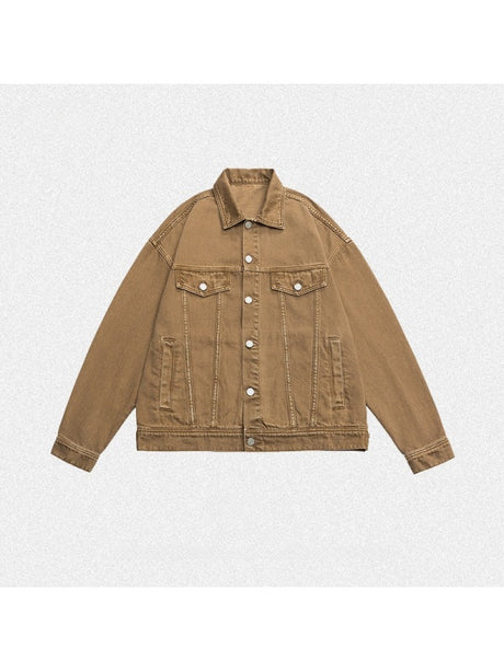Liber Summer Neutral wear Pocket decoration Solid Color Jackets