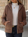 Cardigan Pockets Hooded Jacket