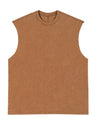Liber Summer Men's Raw cuffs Solid Color Tank tops