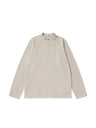 Liber Autumn Neutral wear Zipper decoration Solid Color T-shirts