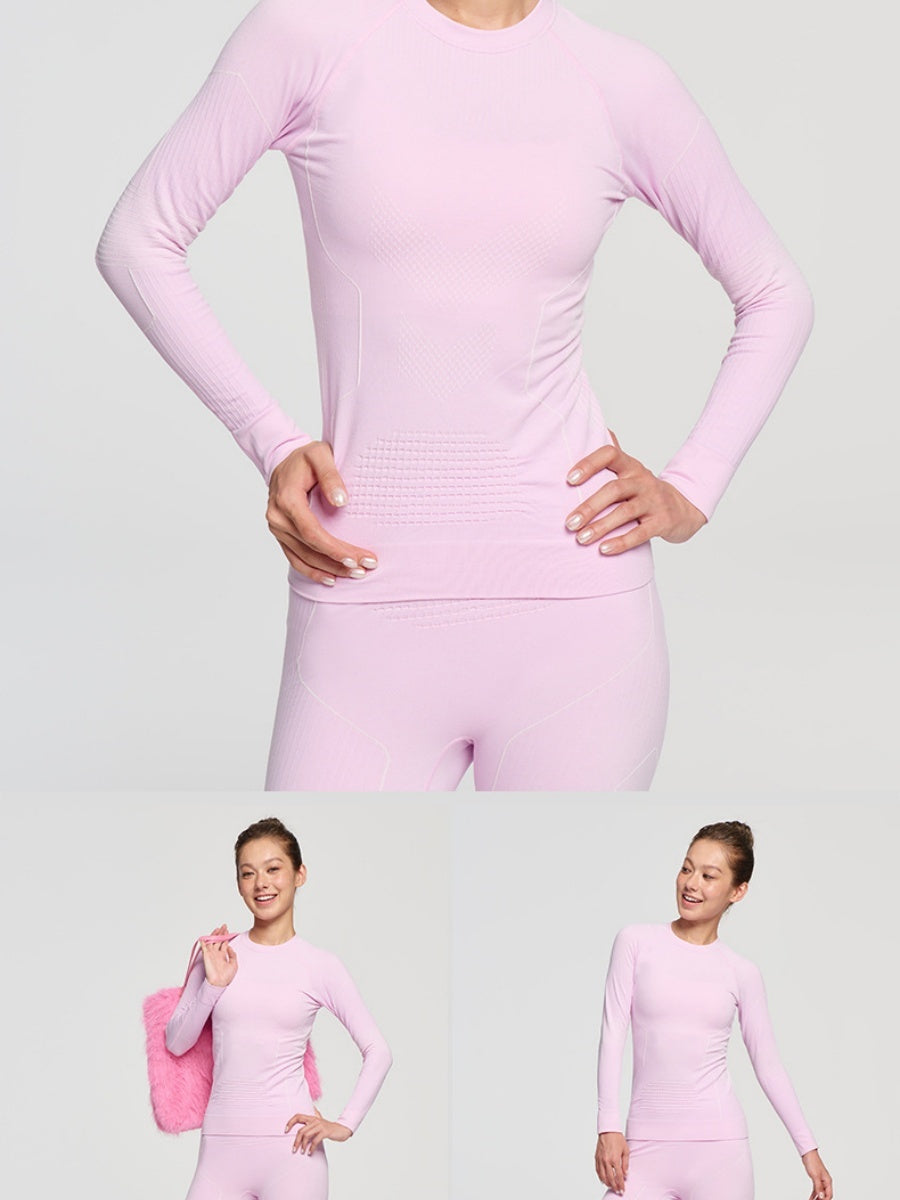 Jacket Pants And Quick-drying Shirt Outdoor Sweating Compression Functional Underwear Keep Warm Two-piece Base Layer