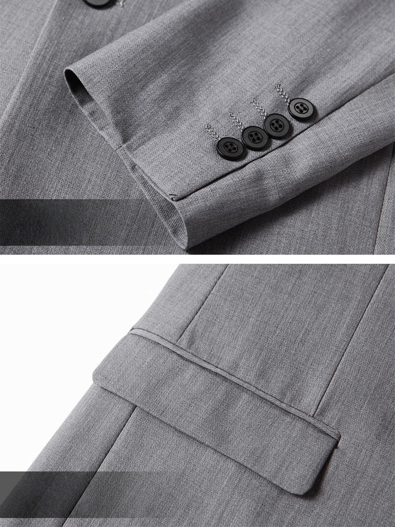 Acetic Acid Flax Business Non-iron Blazers