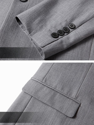 Acetic Acid Flax Business Non-iron Blazers