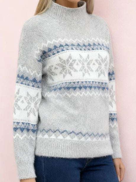Splicing Color-blocked Sweaters