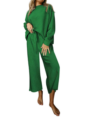 Liber Spring Women's Splicing Diamond 2-piece Sets