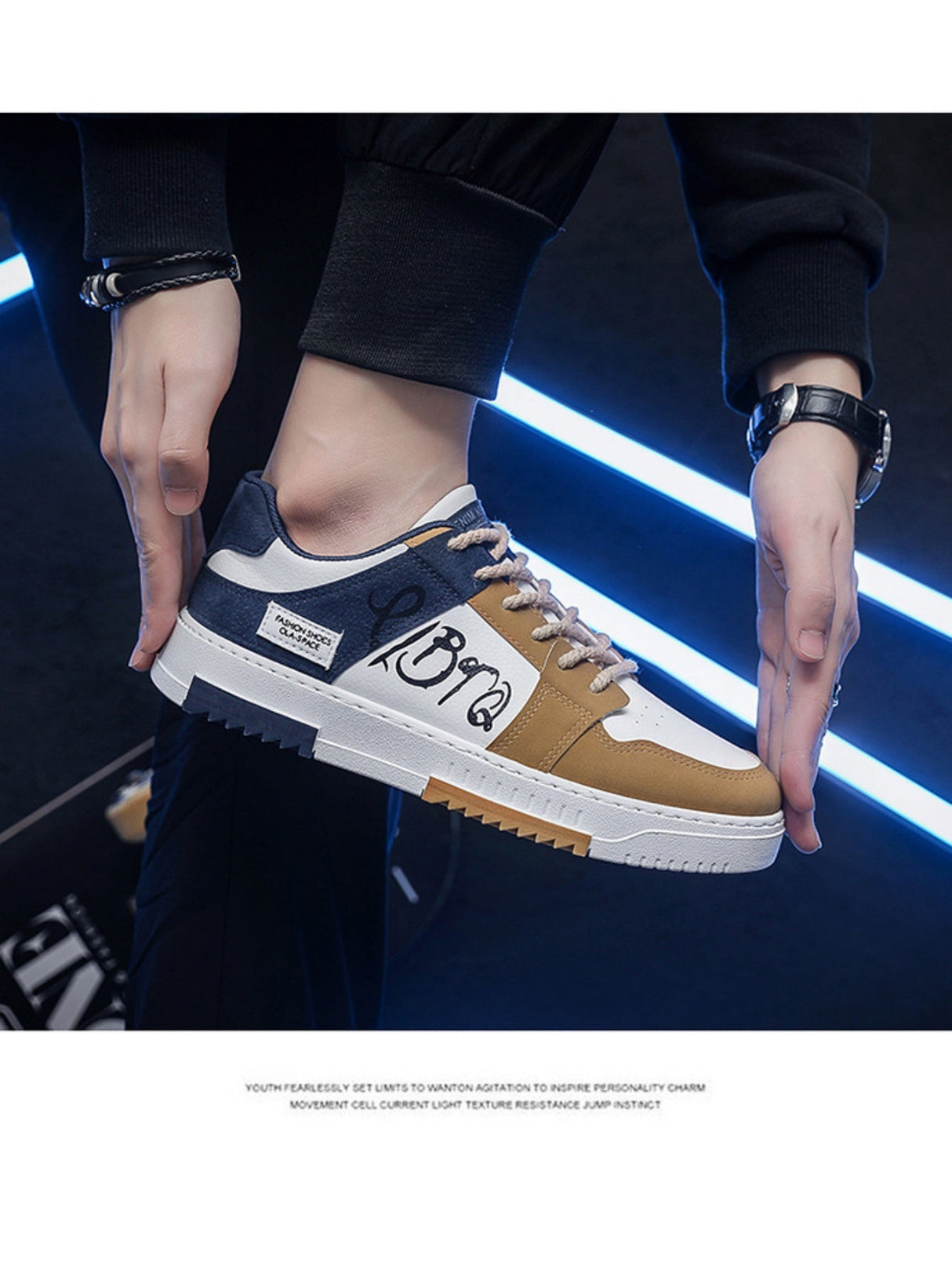 Liber Four Seasons Colorblock Men's Casual Sports Shoes