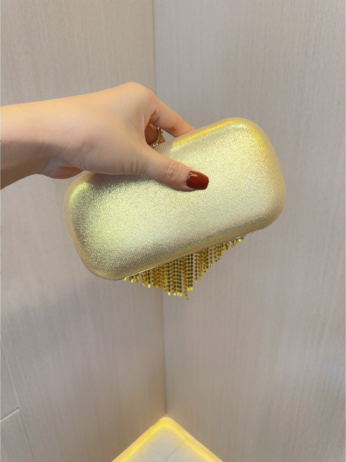 Liber Four Seasons ACC Diamond Tassel Small Square Bag