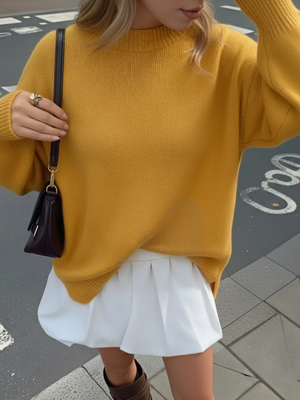 Loose-fit Lazy Longline Knitwear Sweaters
