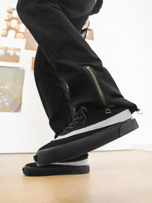 Suede Color-blocked Sneakers