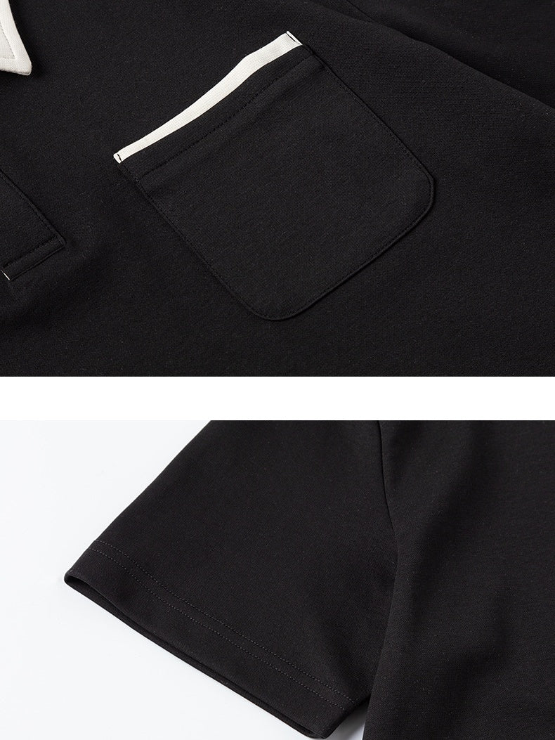 Color-blocked Leisure Polo Shirt