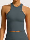 Seamless Tights T-back Fitness Exercise Yoga Tank Tops