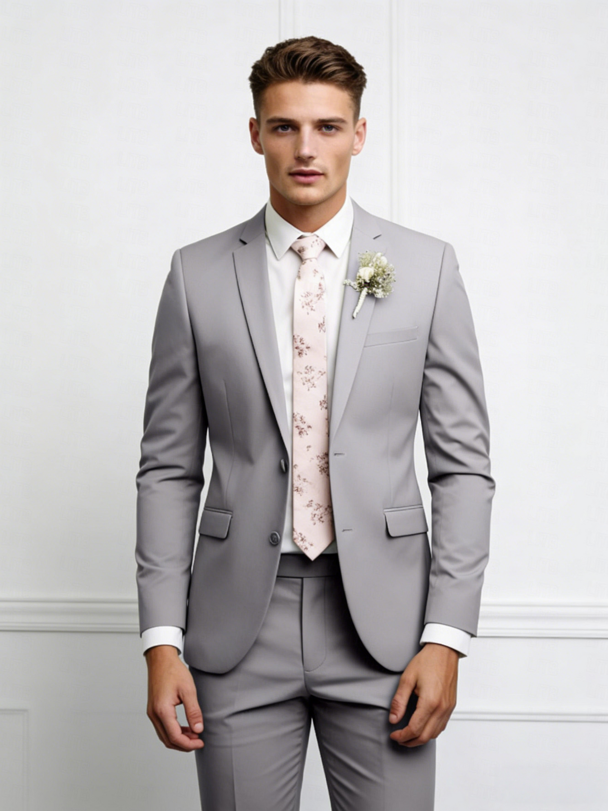 Slim-fit Wedding Suit 3-piece Sets Set