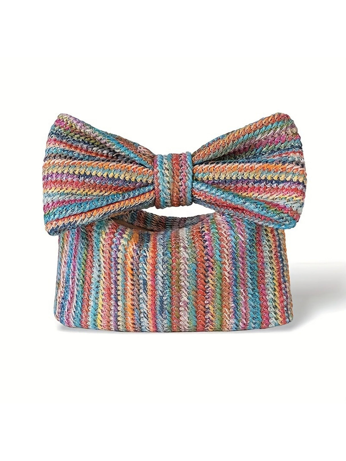 Vacation Straw Bow Clutch