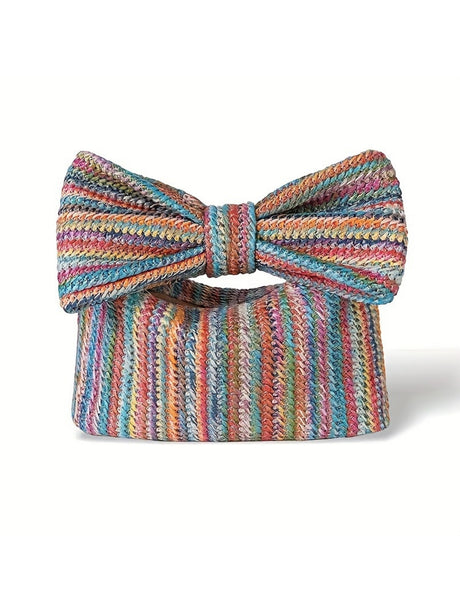 Vacation Straw Bow Clutch
