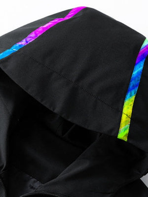 Outdoor Laser Reflective Windproof Water Proof Slim Hooded Windproof Jacket