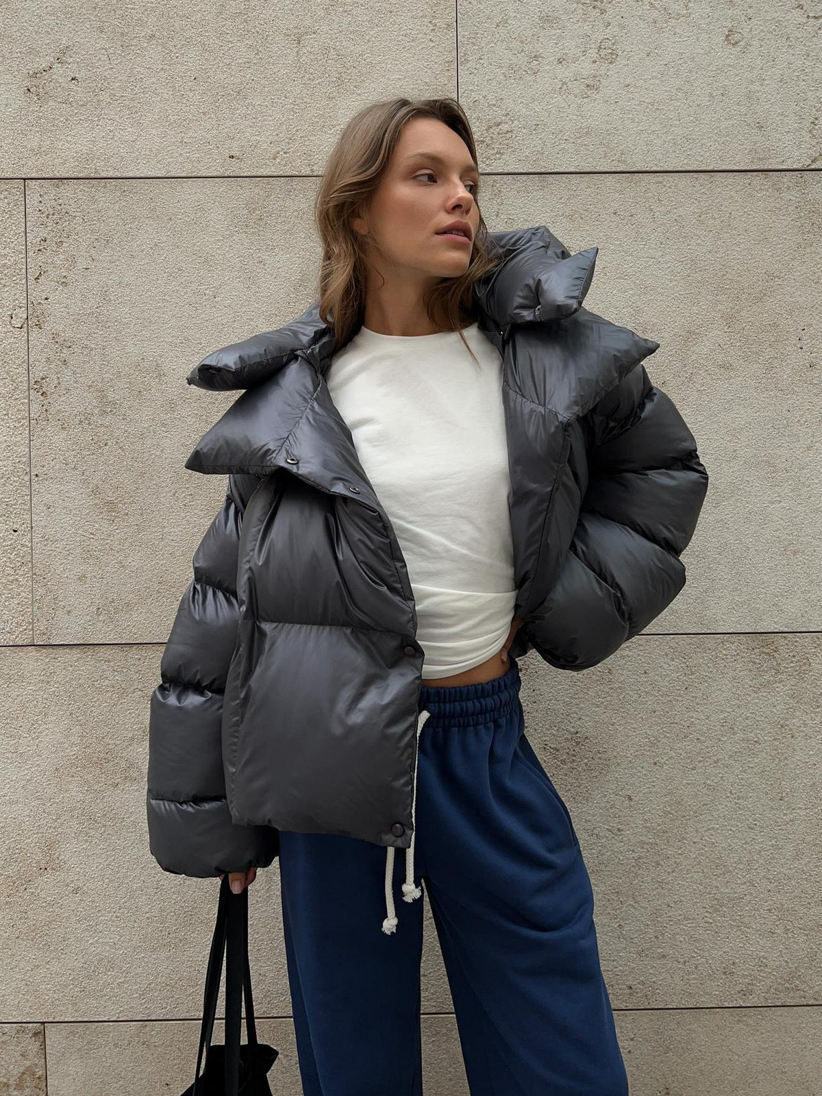 Trendy Puffer Jacket/Padded Coat - Street Style Short Hooded Puffer Jacket