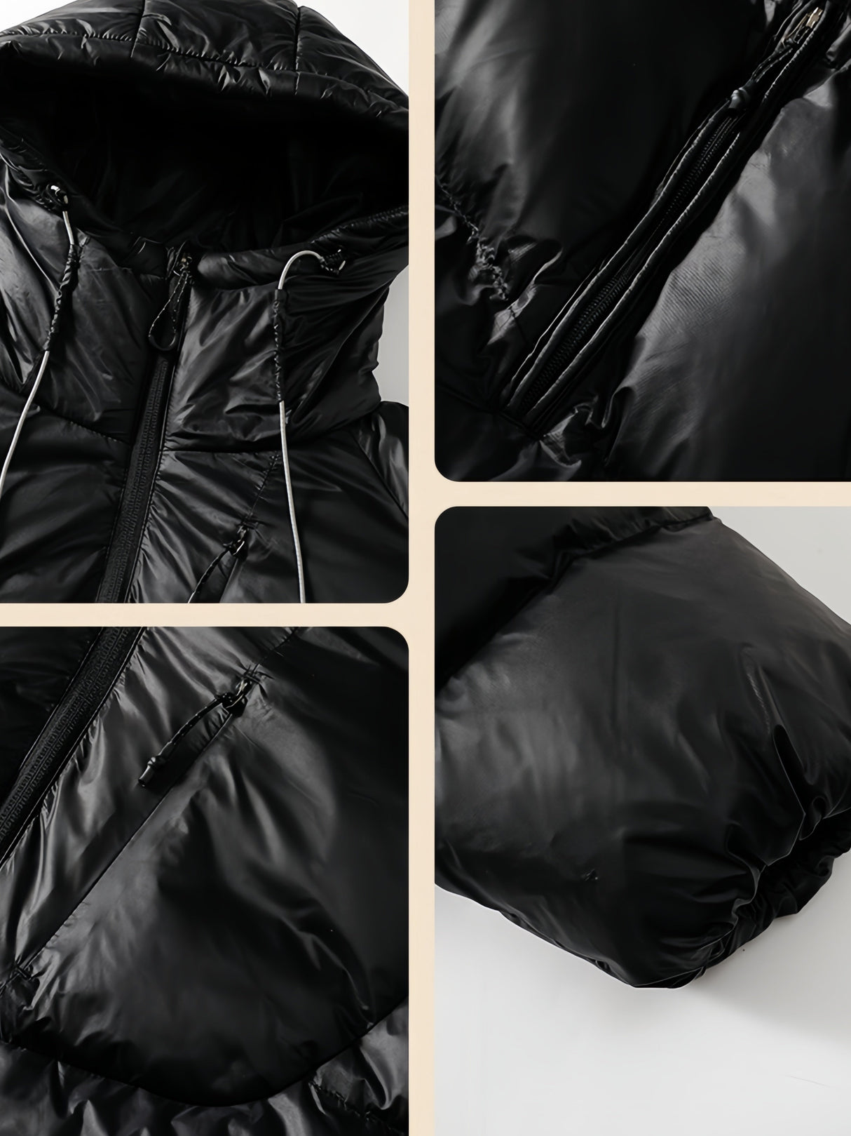 Light Outdoor Thickening Keep Warm Hooded Cotton Clothes Coat
