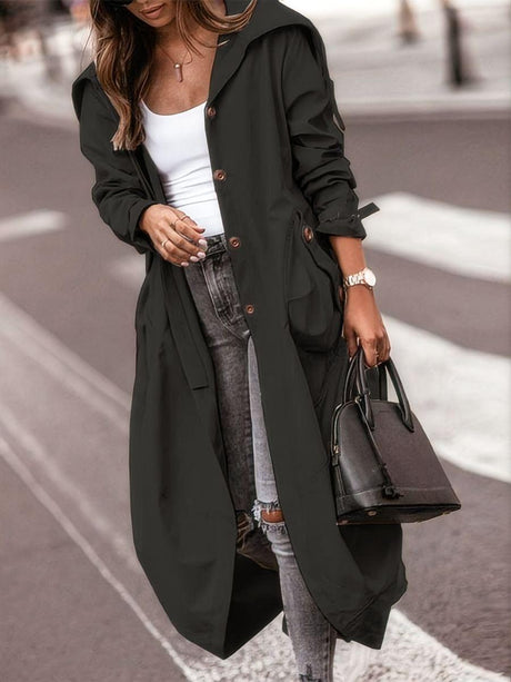 Large Lapels Mid-length Trench Coats