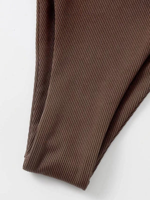 Sexy Three-piece Ribbed Two-piece Swimsuit Bikini