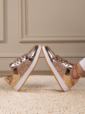 Sequined Women's Sneakers