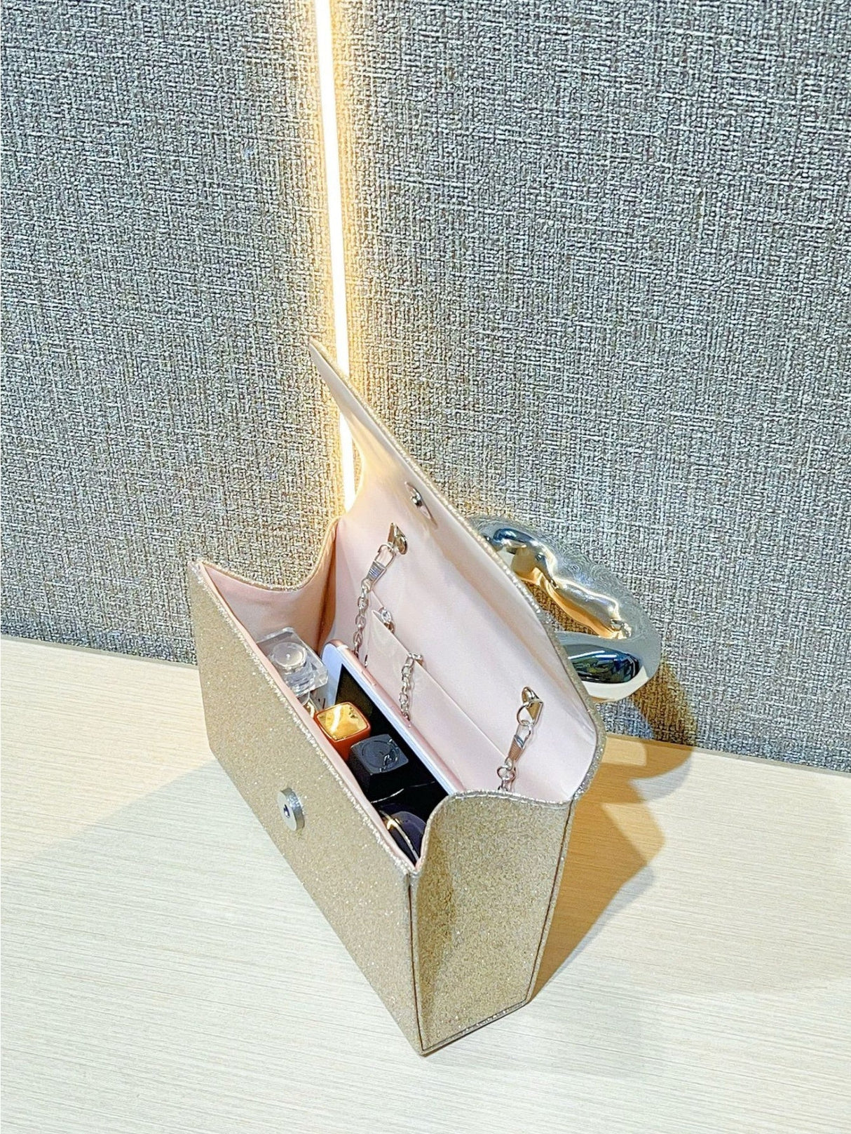 Liber Four Seasons ACC Sequined Small Square Bag