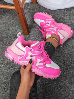 Star-shaped Decorative Women's Casual Sneakers