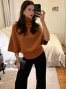 Autumn And Winter High-neck Loose Knit Sweater