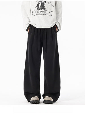 Liber Autumn Neutral wear Patch decoration Solid Color Pants