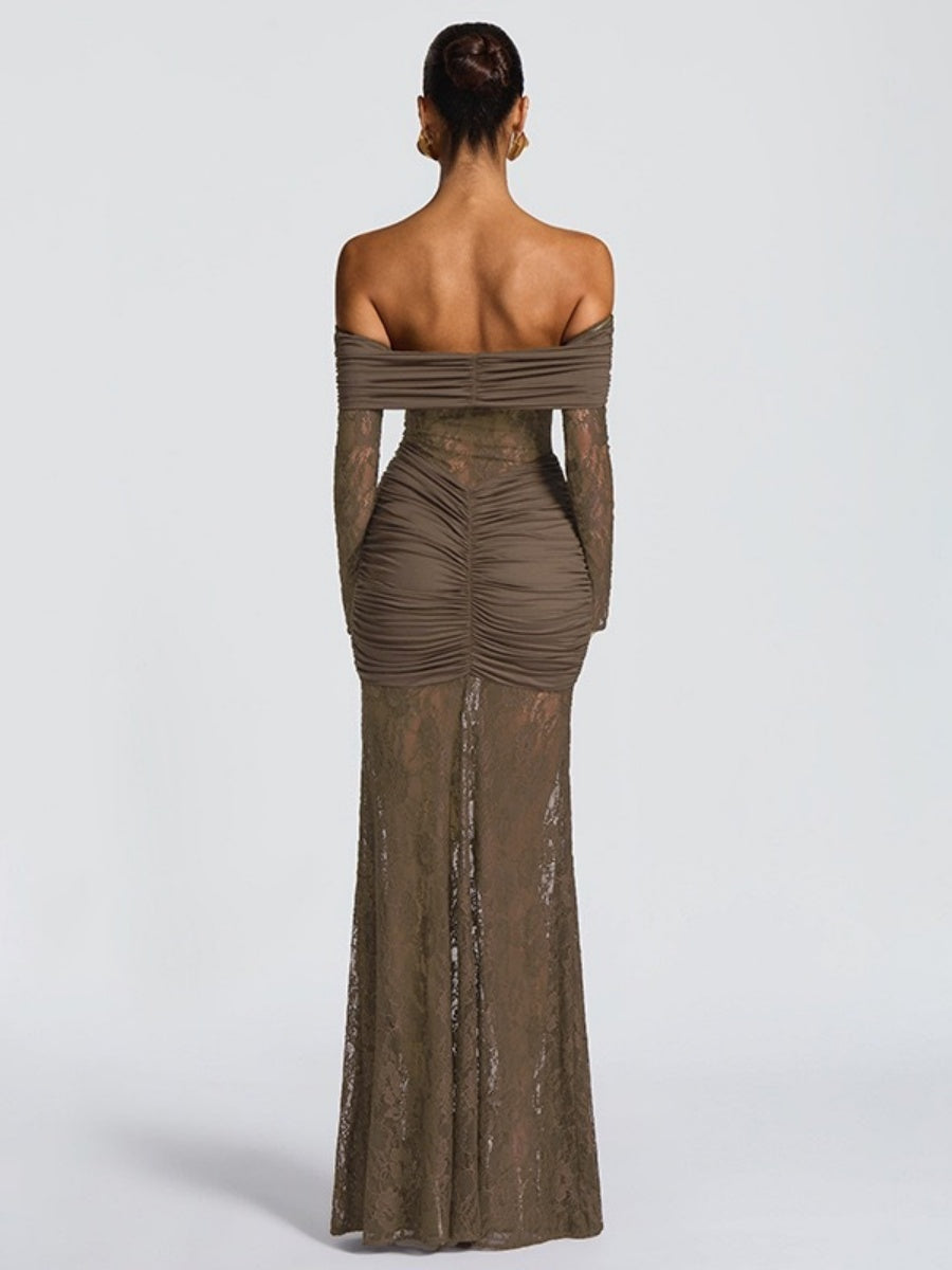 Liber Autumn Women's Solid Color Maxi Dresses