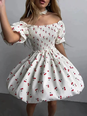 Liber Summer Women's Splicing Printed Mini&Short Dresses