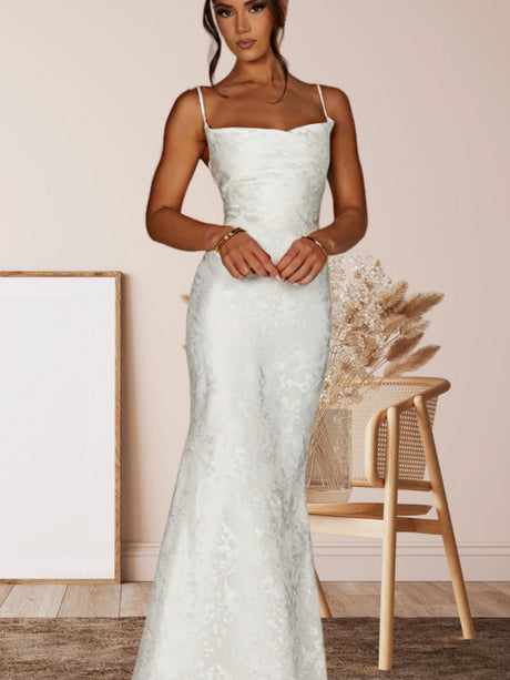 Waist Hip-hugging Fishtail Maxi Dresses